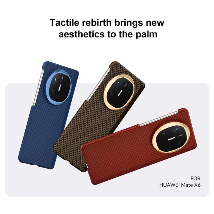 For Huawei Mate X5 Metal Frame Nanofiber MagSafe Magnetic Center Phone Case
