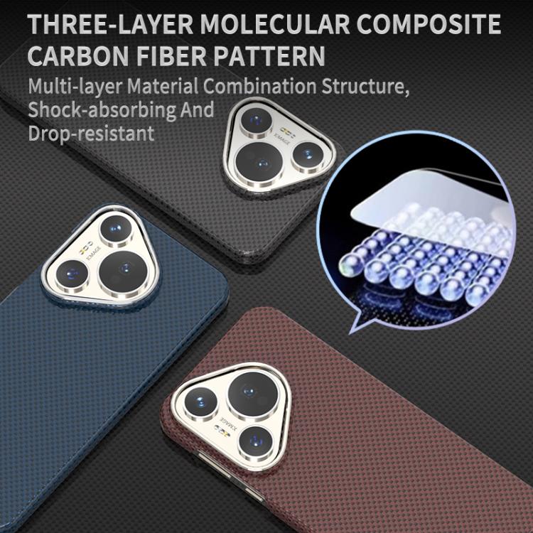 For Huawei Pura 70 Metal Frame Nanofiber MagSafe Magnetic Phone Case