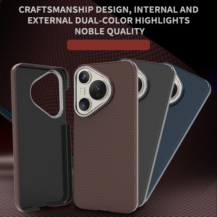 For Huawei Pura 70 Pro Metal Frame Nanofiber MagSafe Magnetic Phone Case