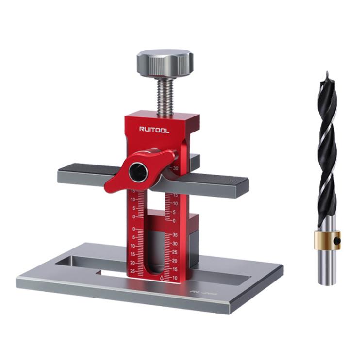 RUITOOL Multifunctional Cabinet Door Installation Locator Aid with Base, Specification:With 10mm Drill