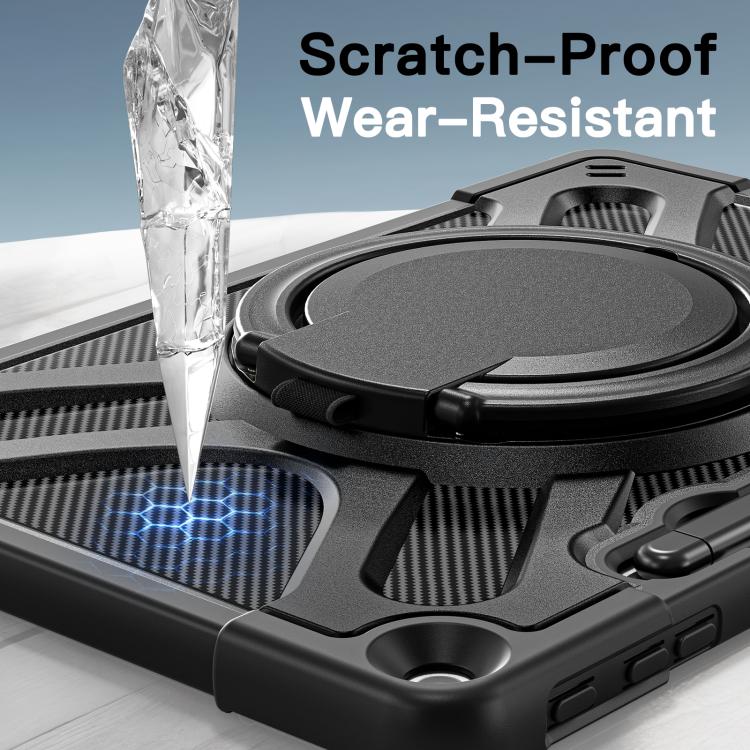 For MicroSoft Surface Pro 12 2025 Handle Rotatable Kickstand Shockproof Tablet Case with Shoulder Strap