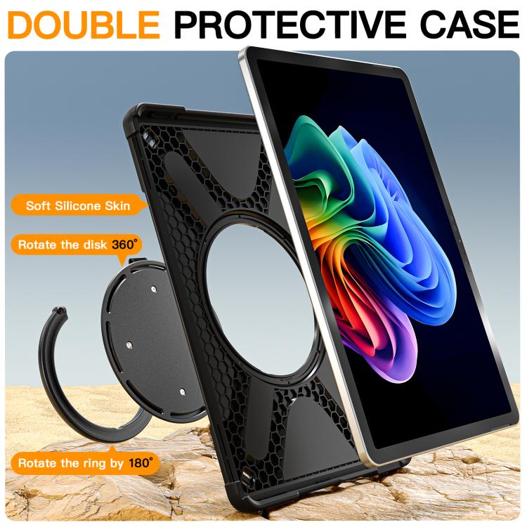For MicroSoft Surface Pro 12 2025 Handle Rotatable Kickstand Shockproof Tablet Case with Shoulder Strap