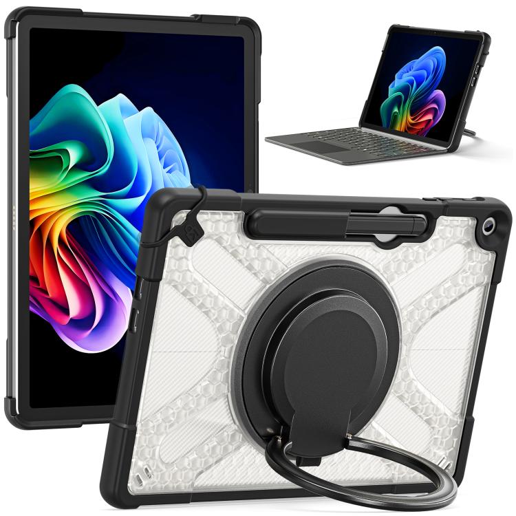 For MicroSoft Surface Pro 12 2025 Handle Rotatable Kickstand Shockproof Tablet Case with Shoulder Strap