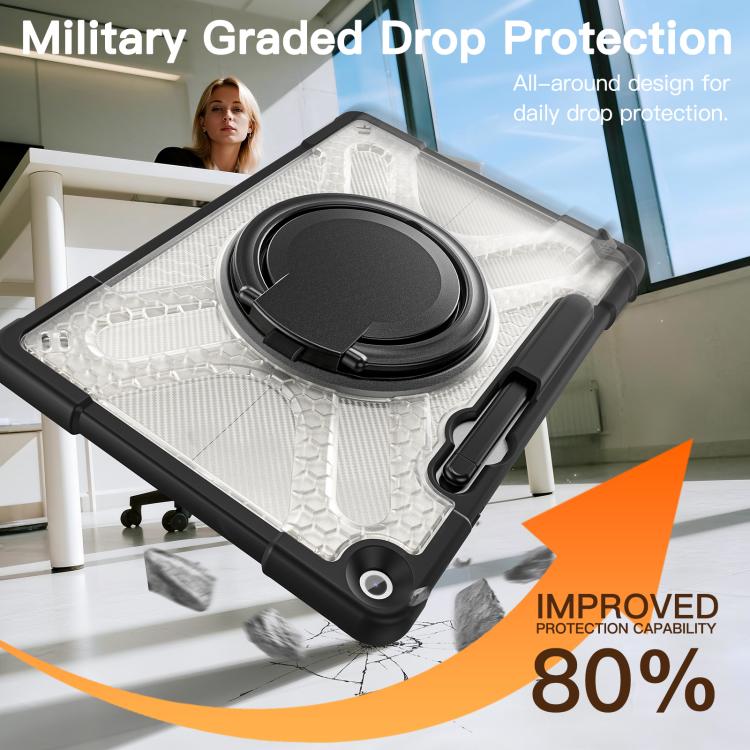 For MicroSoft Surface Pro 12 2025 Handle Rotatable Kickstand Shockproof Tablet Case with Shoulder Strap