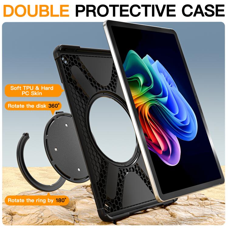 For MicroSoft Surface Pro 12 2025 Handle Rotatable Kickstand Shockproof Tablet Case with Shoulder Strap