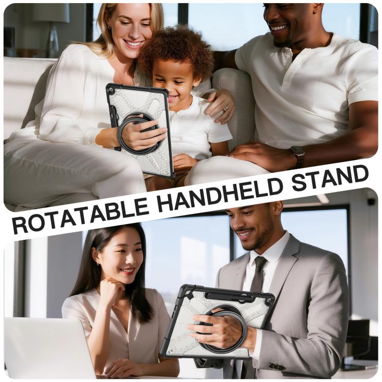For MicroSoft Surface Pro 12 2025 Handle Rotatable Kickstand Shockproof Tablet Case with Shoulder Strap