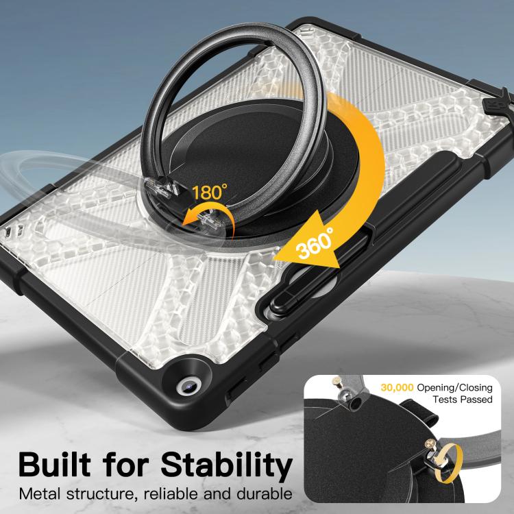 For MicroSoft Surface Pro 12 2025 Handle Rotatable Kickstand Shockproof Tablet Case with Shoulder Strap