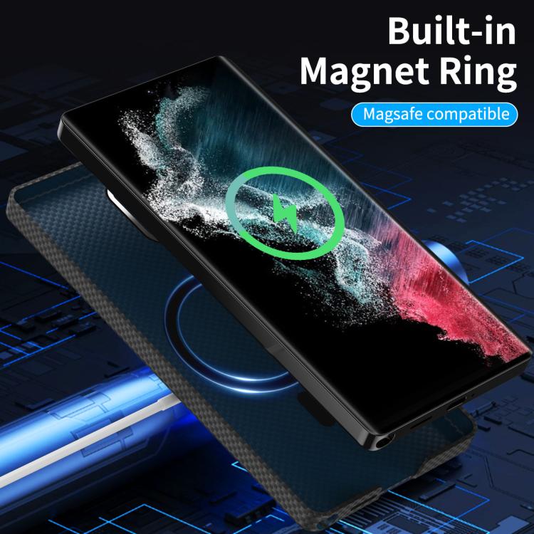 For Samsung Galaxy S25 Ultra 5G Nanofiber MagSafe Magnetic Phone Case