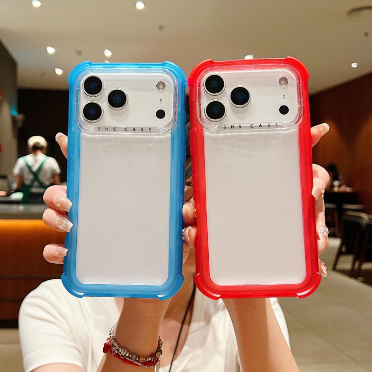 For iPhone 17 Pro Max Transparent Matte TPU Hybrid PC 3-in-1 Phone Case
