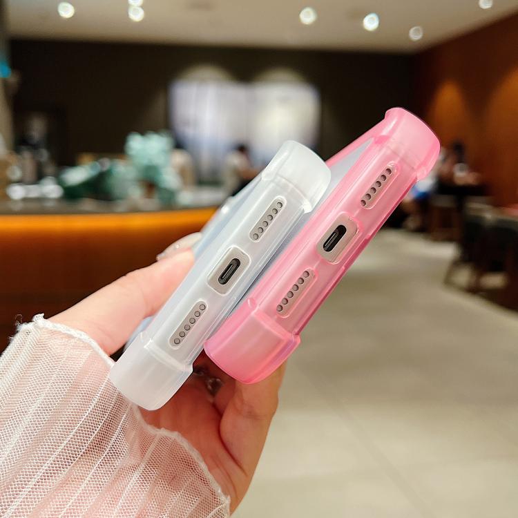 For iPhone 17 Pro Transparent Matte TPU Hybrid PC 3-in-1 Phone Case
