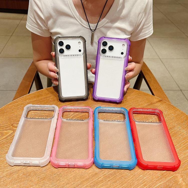For iPhone 17 Pro Transparent Matte TPU Hybrid PC 3-in-1 Phone Case