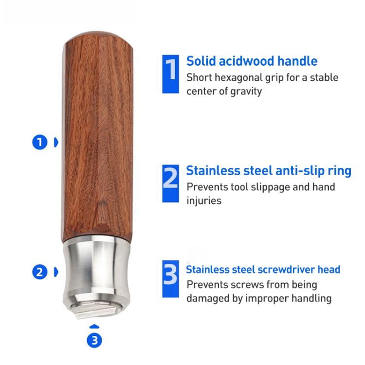 Woodworking Hand Wood Planer Slotted Screwdriver Professional Adjustment Tool, Length:101mm