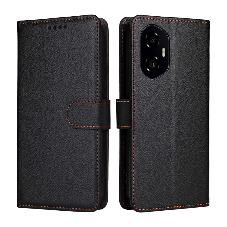 For Honor 300 Litchi Texture RFID Blocking 3-Card Wallet Leather Phone Case