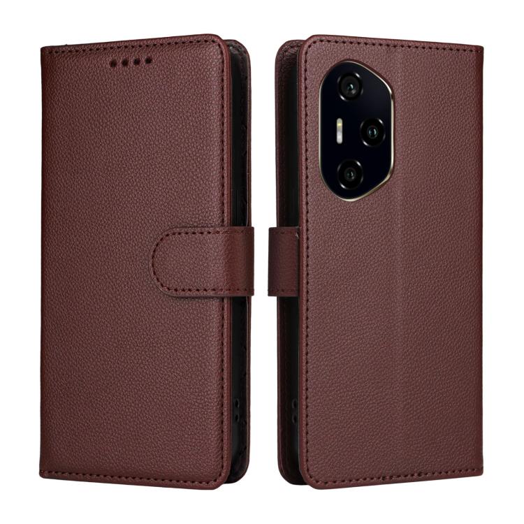 For Honor 300 Pro / 300 Ultra Litchi Texture RFID Blocking 3-Card Wallet Leather Phone Case