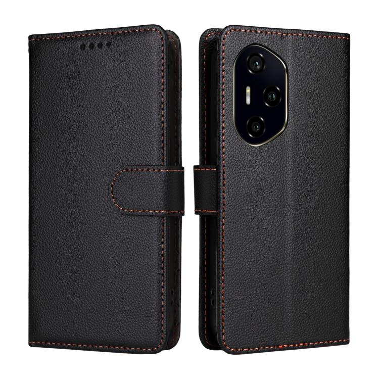 For Honor 300 Pro / 300 Ultra Litchi Texture RFID Blocking 3-Card Wallet Leather Phone Case