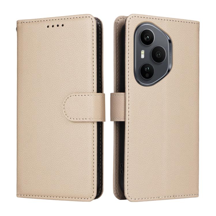 For Honor 400 Pro Global 160.8mm Litchi Texture RFID Blocking 3-Card Wallet Leather Phone Case