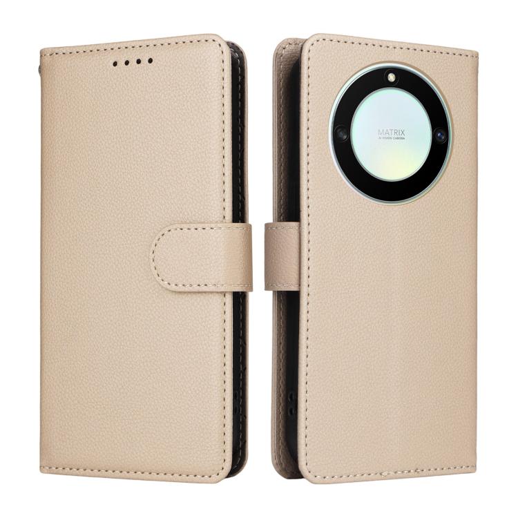 For Honor X9a 5G / X40 5G / Magic5 Lite Litchi Texture RFID Blocking 3-Card Wallet Leather Phone Case