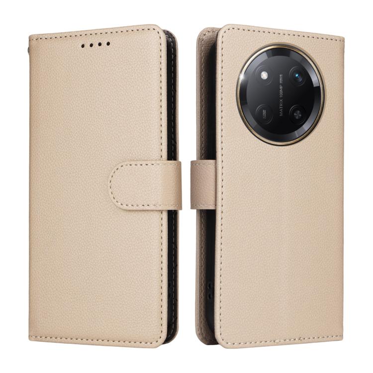 For Honor X60 Pro 5G / Magic7 Lite Litchi Texture RFID Blocking 3-Card Wallet Leather Phone Case