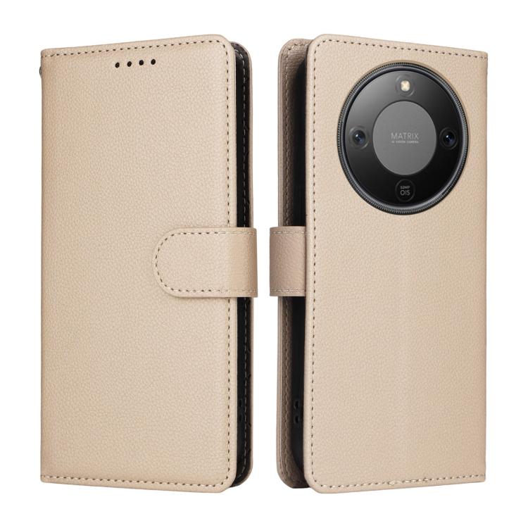 For Honor X70 5G Litchi Texture RFID Blocking 3-Card Wallet Leather Phone Case