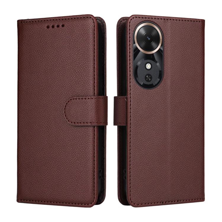 For Honor Play 60 5G Litchi Texture RFID Blocking 3-Card Wallet Leather Phone Case