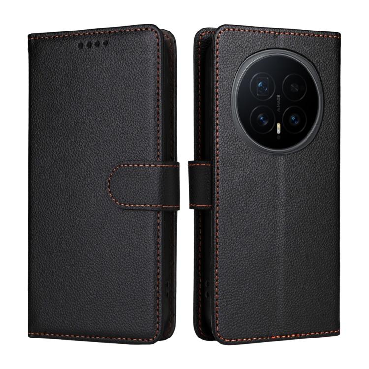 For Honor Magic8 Litchi Texture RFID Blocking 3-Card Wallet Leather Phone Case