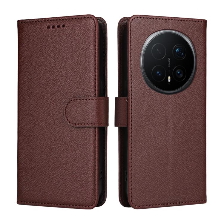 For Honor Magic8 Pro Litchi Texture RFID Blocking 3-Card Wallet Leather Phone Case