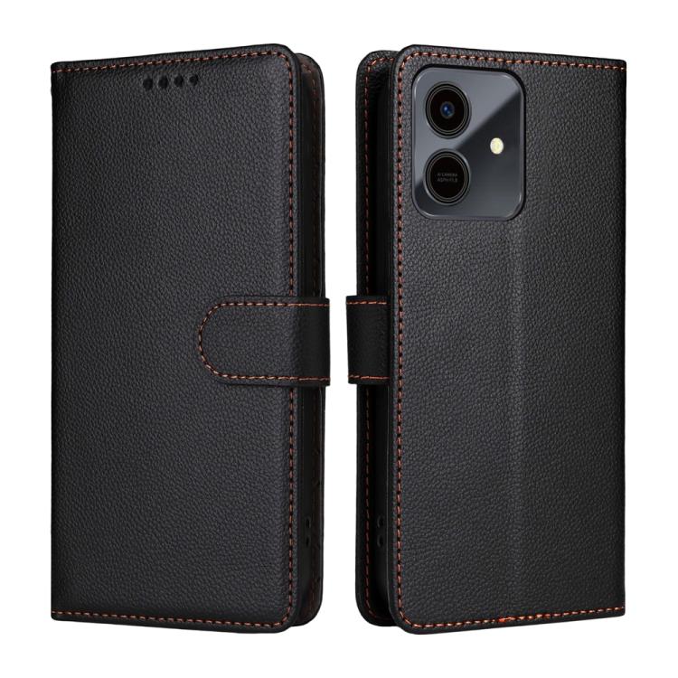 For Honor Play10 4G Litchi Texture RFID Blocking 3-Card Wallet Leather Phone Case
