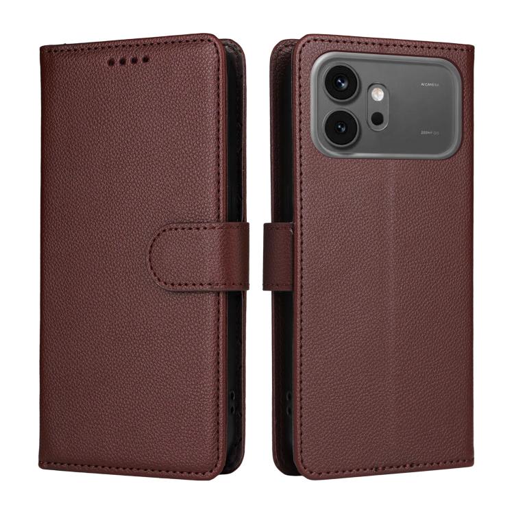 For Honor 600 Global / 600 Pro Global Litchi Texture RFID Blocking 3-Card Wallet Leather Phone Case