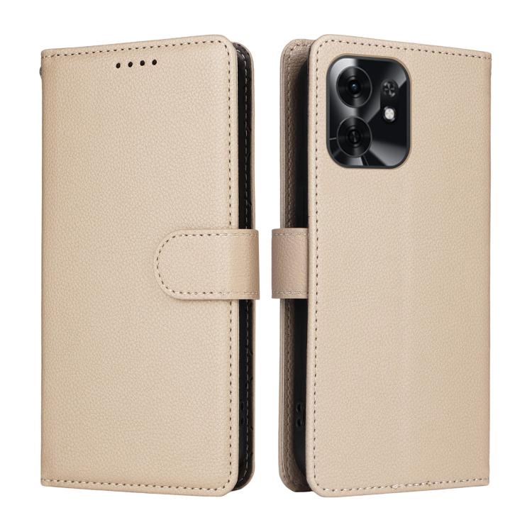 For Honor X6d 5G / Play 60A 5G Litchi Texture RFID Blocking 3-Card Wallet Leather Phone Case