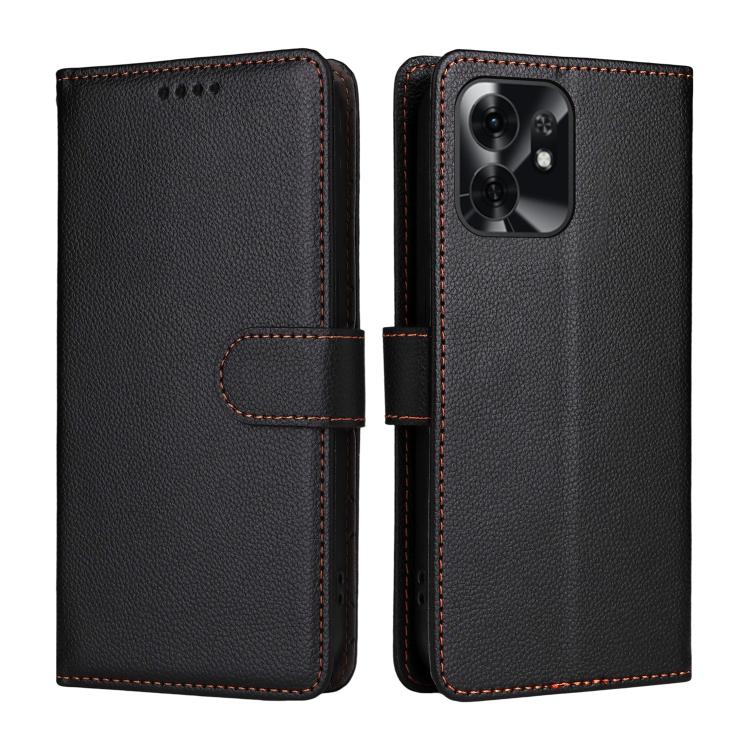 For Honor X6d 5G / Play 60A 5G Litchi Texture RFID Blocking 3-Card Wallet Leather Phone Case