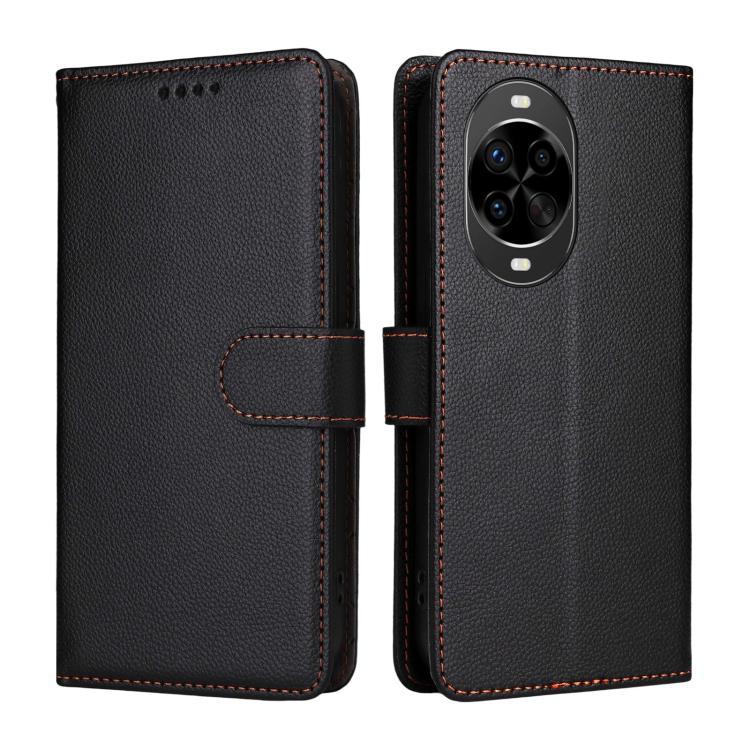 For Huawei nova 13 Pro / 14 Pro Litchi Texture RFID Blocking 3-Card Wallet Leather Phone Case