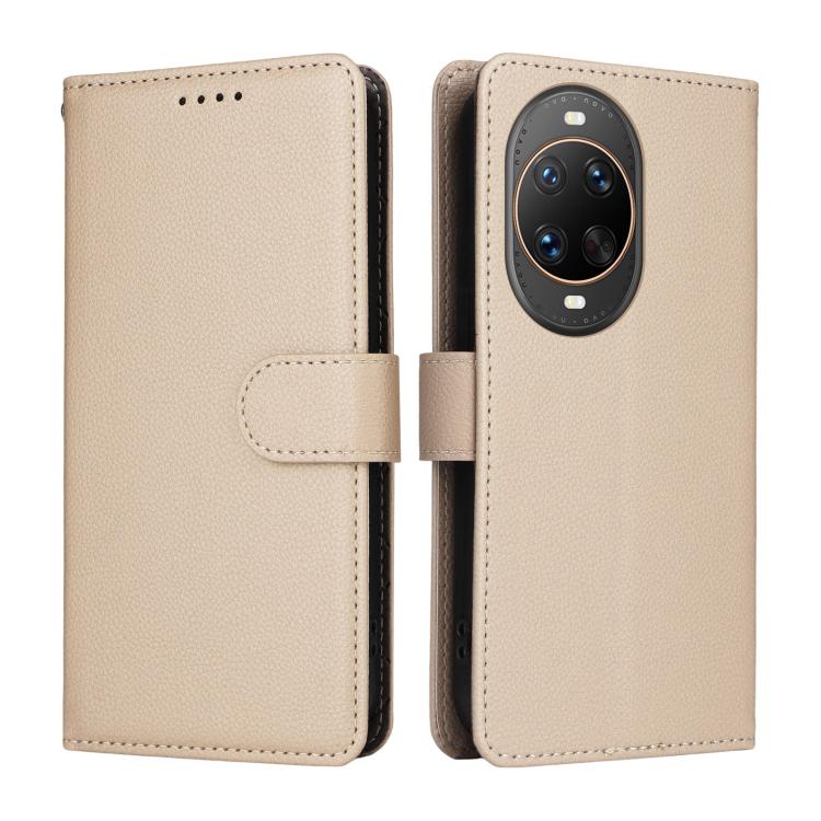 For Huawei nova 14 Ultra Litchi Texture RFID Blocking 3-Card Wallet Leather Phone Case