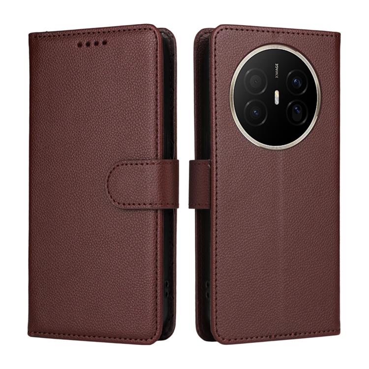 For Huawei Mate 70 Air 5G Litchi Texture RFID Blocking 3-Card Wallet Leather Phone Case