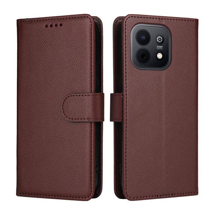 For Huawei Enjoy 90 / Enjoy 90 Plus 5G Litchi Texture RFID Blocking 3-Card Wallet Leather Phone Case