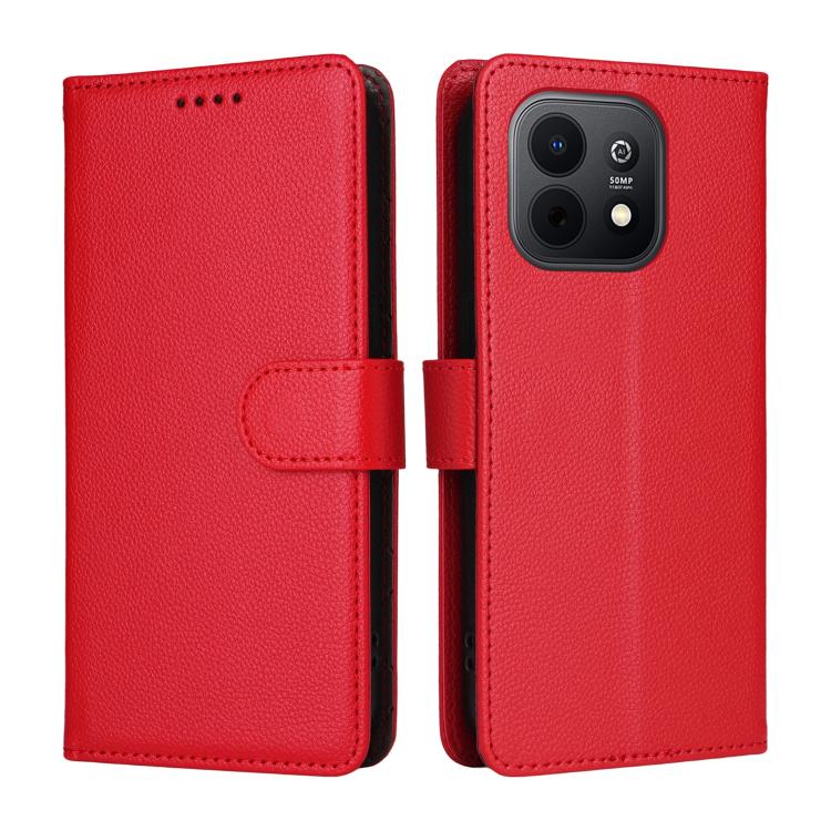 For Huawei Enjoy 90 / Enjoy 90 Plus 5G Litchi Texture RFID Blocking 3-Card Wallet Leather Phone Case