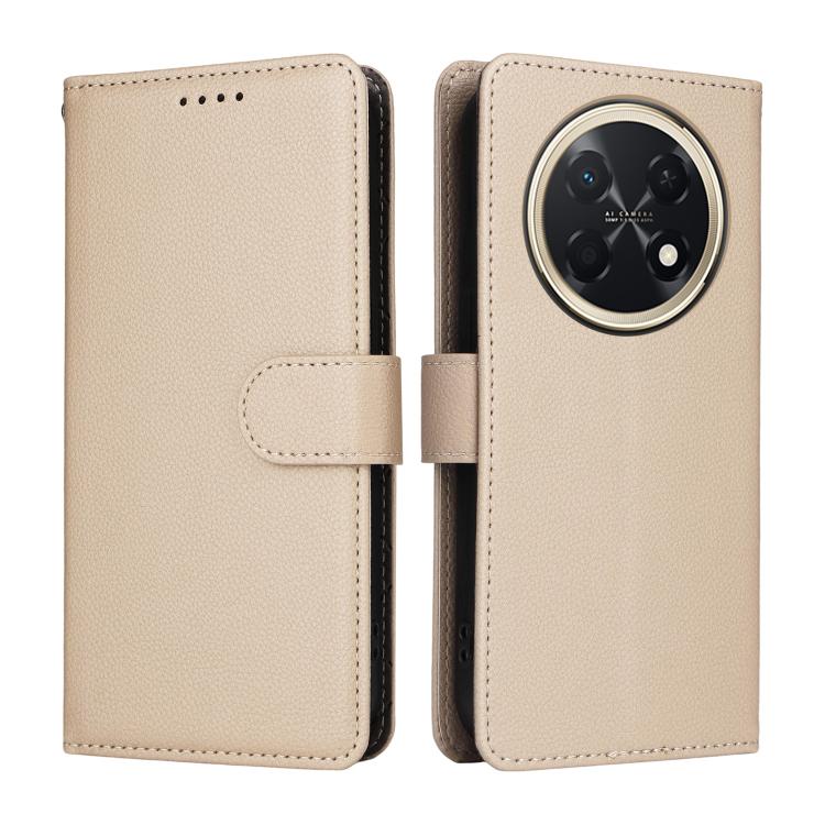 For Huawei Enjoy 90 Pro Max 5G Litchi Texture RFID Blocking 3-Card Wallet Leather Phone Case