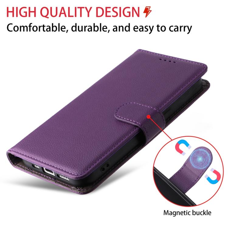 For Huawei Enjoy 90 Pro Max 5G Litchi Texture RFID Blocking 3-Card Wallet Leather Phone Case