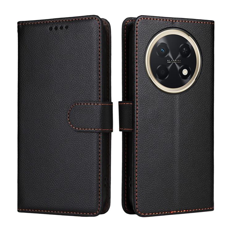 For Huawei Enjoy 90 Pro Max 5G Litchi Texture RFID Blocking 3-Card Wallet Leather Phone Case