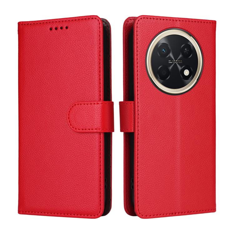 For Huawei Enjoy 90 Pro Max 5G Litchi Texture RFID Blocking 3-Card Wallet Leather Phone Case