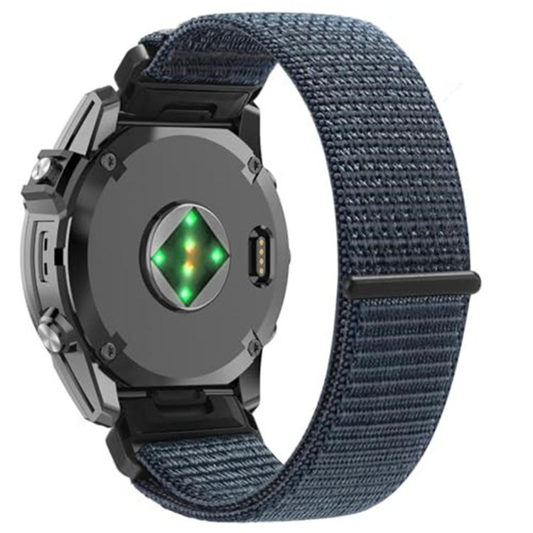 For Garmin 22mm Nylon Hook and Loop Fastener Quick Release Watch Band