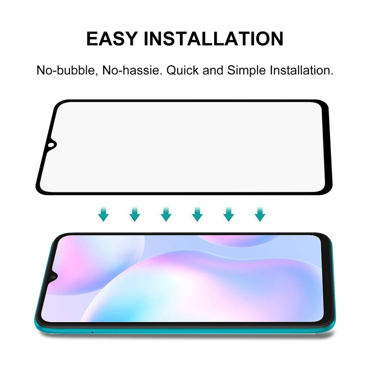For Xiaomi Redmi 9i Full Glue Full Screen Tempered Glass Film