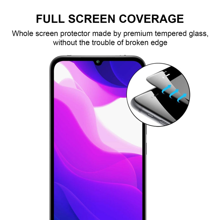 For Xiaomi Mi 10 Lite Zoom Full Glue Full Screen Tempered Glass Film