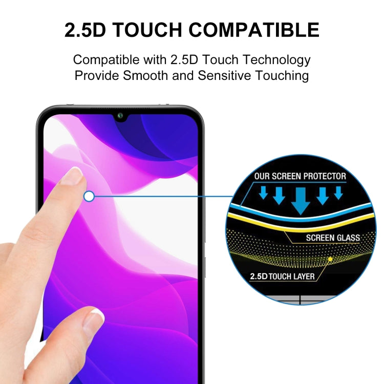 For Xiaomi Mi 10 Lite Zoom Full Glue Full Screen Tempered Glass Film