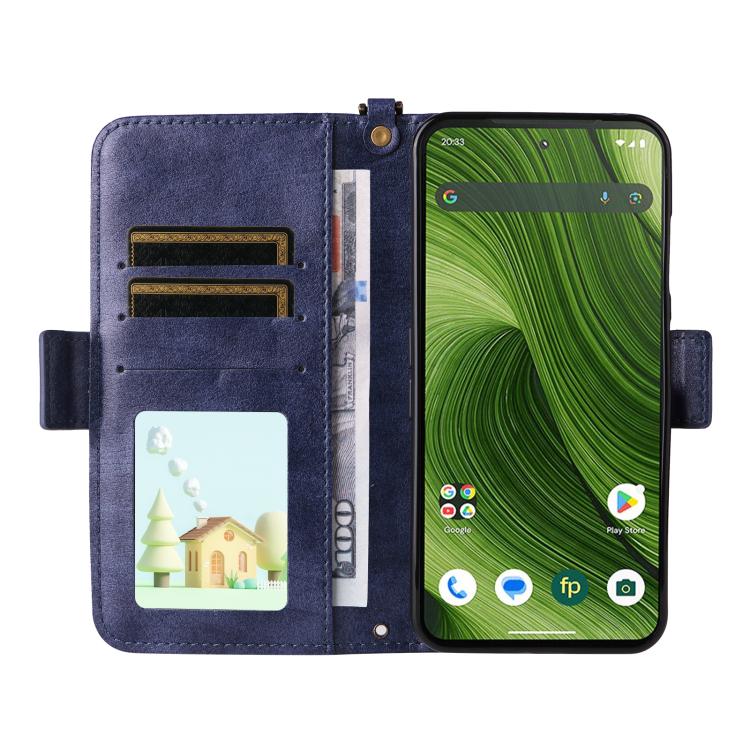 For Fairphone 6 Multi-card Slots Crossbody Cowhide Leather Phone Case