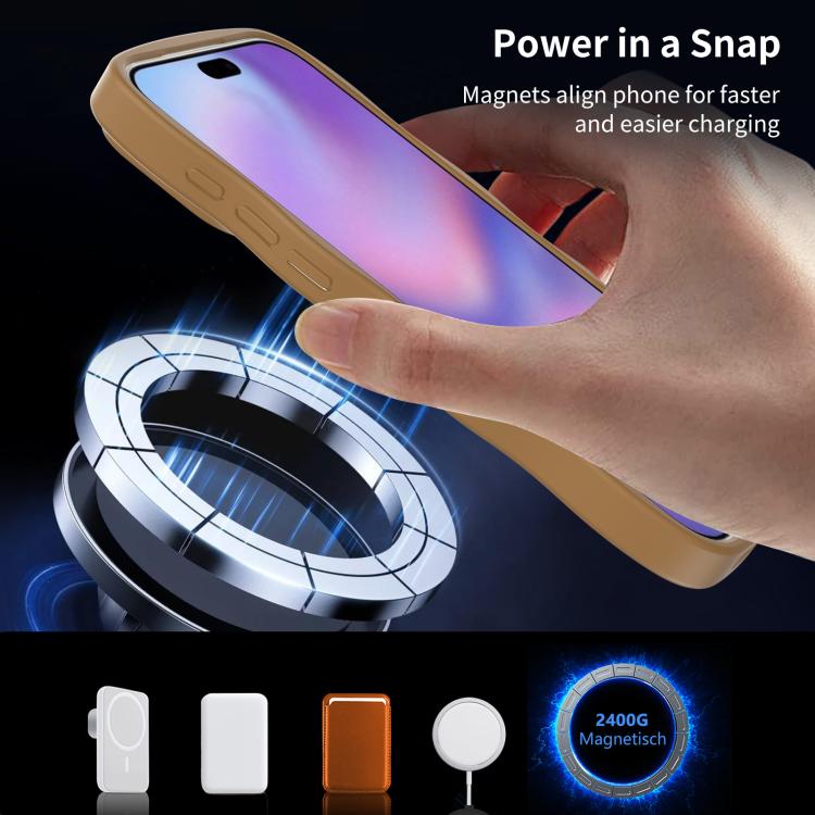 For iPhone 17 Pro Max Skin Feel Wave Texture MagSafe Phone Case