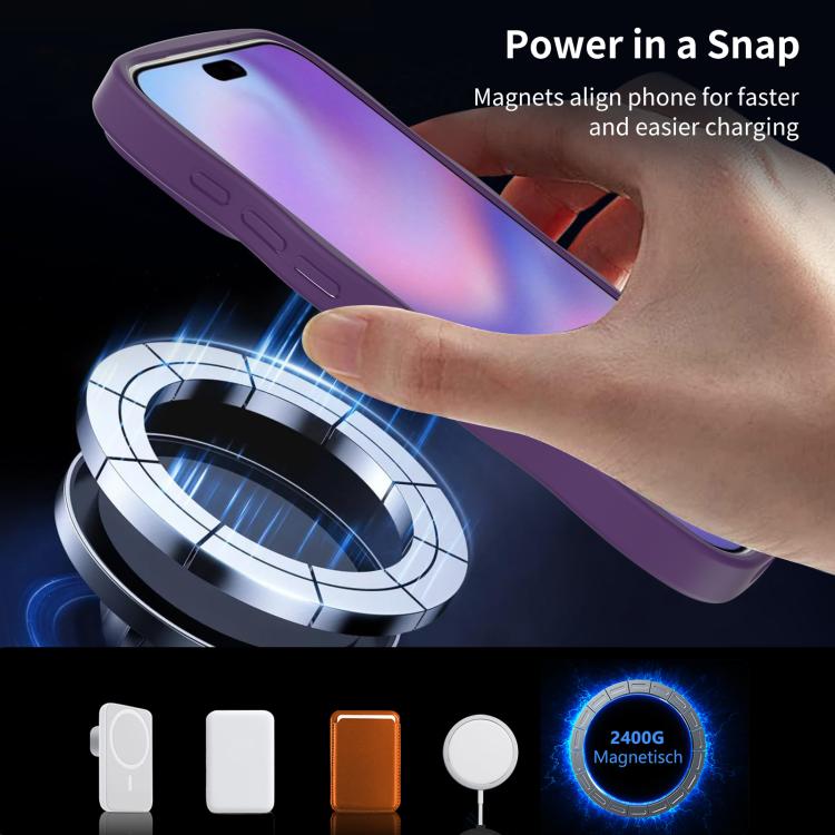 For iPhone 17 Pro Skin Feel Wave Texture MagSafe Phone Case