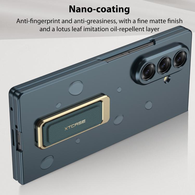 For Samsung Galaxy Z Fold7 5G GKK Integrated Ultra-thin Full Cover Wristband Phone Case with Rotating Bracket