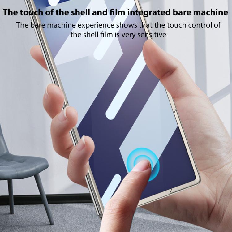 For Samsung Galaxy Z Fold7 5G GKK Integrated Ultra-thin Full Cover Wristband Phone Case with Rotating Bracket