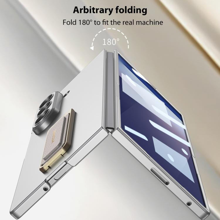 For Samsung Galaxy Z Fold7 5G GKK Integrated Ultra-thin Full Cover Wristband Phone Case with Rotating Bracket