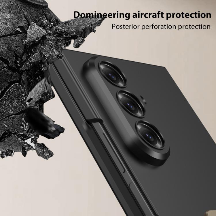 For Samsung Galaxy Z Fold7 5G GKK Integrated Ultra-thin Full Cover Wristband Phone Case with Rotating Bracket